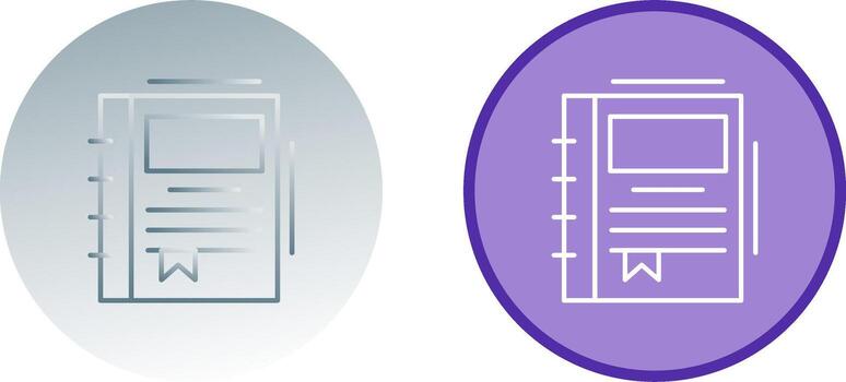 Spring Notebook Icon Design vector