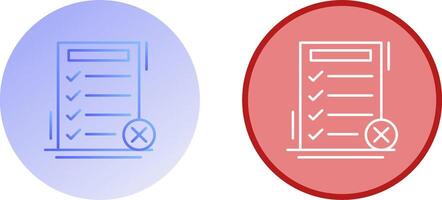 Fake List Icon Design vector