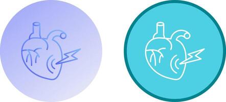 Heart Attack Icon Design vector