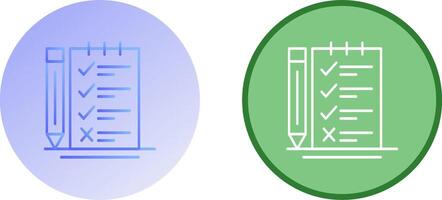 Survey Checklist Icon Design vector