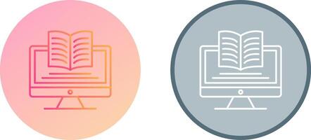 Digital Learning Icon Design vector
