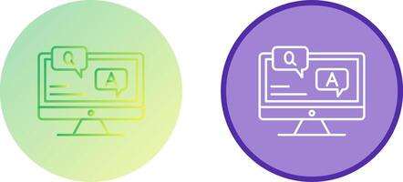Faq Icon Design vector