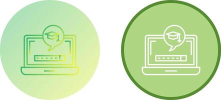 Digital Learning Icon Design vector