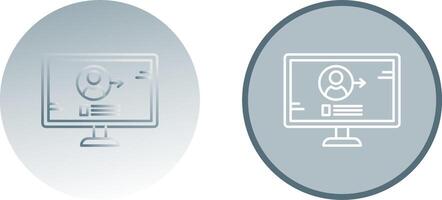 Log In Icon Design vector