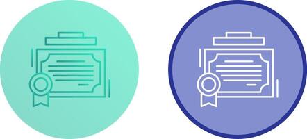 Certificate Icon Design vector
