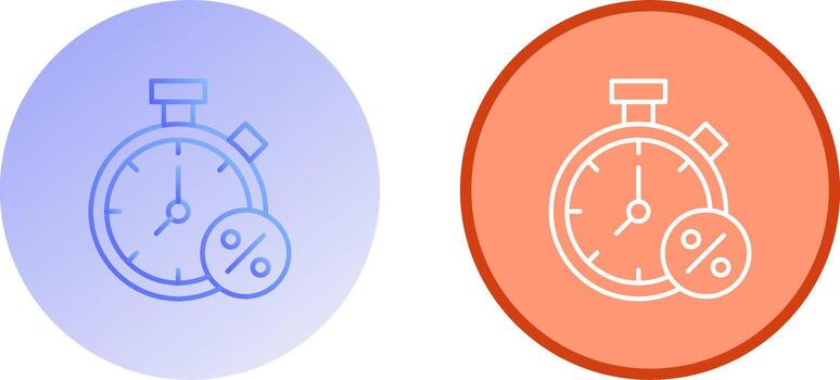 Timer Icon Design vector