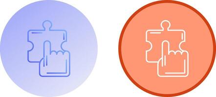 Quick Selection Icon Design vector