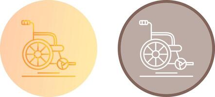 Wheel Chair Icon Design vector