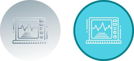 Ekg Monitor Icon Design vector