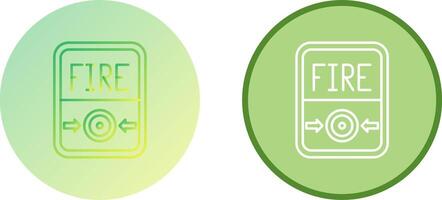Fire Button Icon Design vector