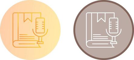 Audiobook Icon Design vector