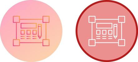 Blueprint Icon Design vector