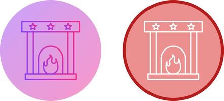 Fireplace Icon Design vector