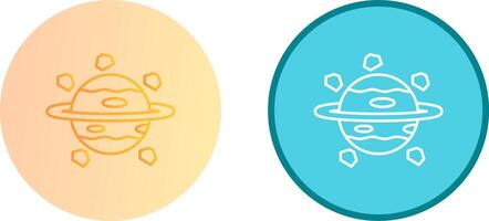 Saturn Icon Design vector
