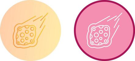 diseño de icono de meteorito vector