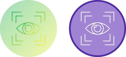 Eye Scan Icon Design vector