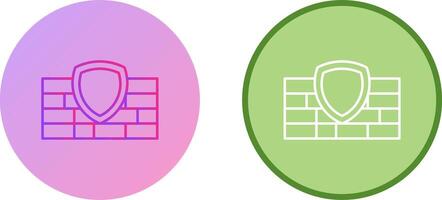Firewall Icon Design vector