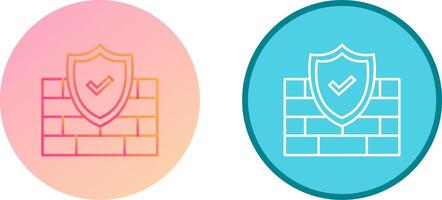 FireWall Icon Design vector