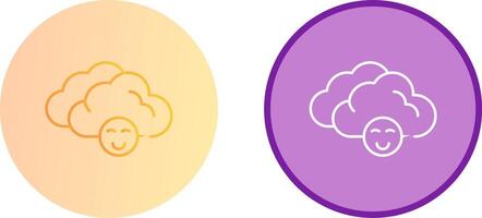 Cloudy Icon Design vector