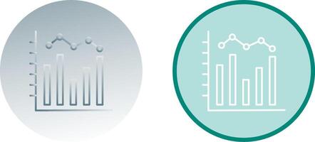 Histogram Icon Design vector