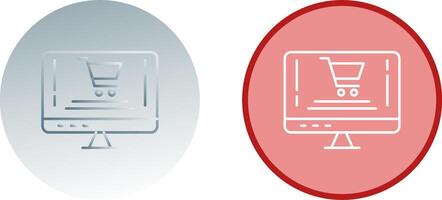 Online Shopping Icon Design vector