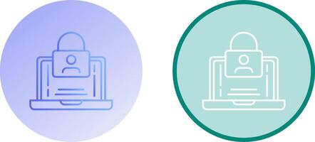 Authentication Icon Design vector