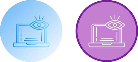 Monitoring Icon Design vector