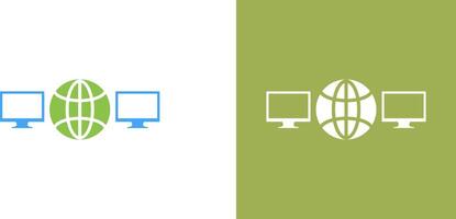 Unique Networks Icon Design vector