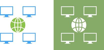 Unique Company Network Icon Design vector