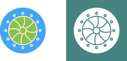 Unique Optical Diaphram Icon Design vector