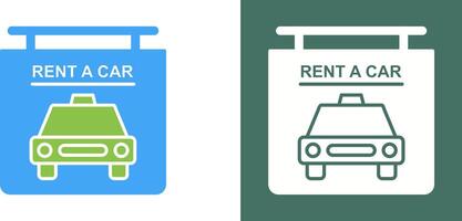 Rent a Car Icon Design vector