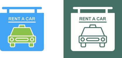 Rent a Car Icon Design vector