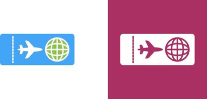 Plane Tickets Icon Design vector