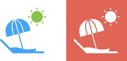 Beach Icon Design vector