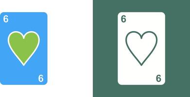Hearts Card Icon Design vector