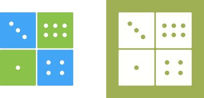 Domino Game Icon Design vector