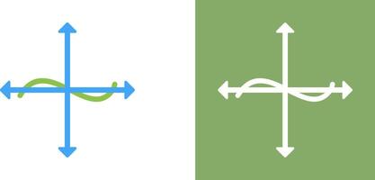 Unique Graph Icon Design vector