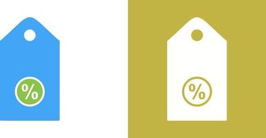 Unique Discount Tag II Icon Design vector