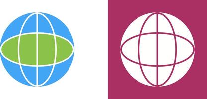 Unique Globe Icon Design vector