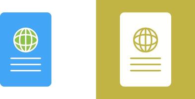 Unique Global Report Icon Design vector