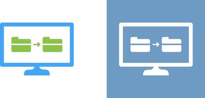 Unique File Sharing Icon Design vector