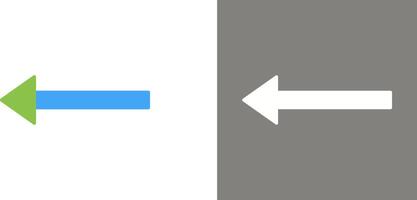 Unique Left Arrow Icon Design vector