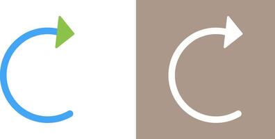 Unique Reload Icon Design vector