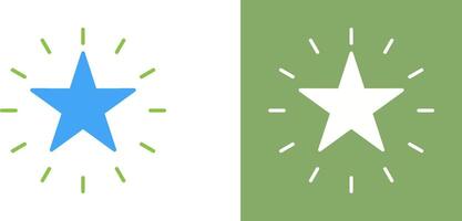 Unique Star Icon Design vector