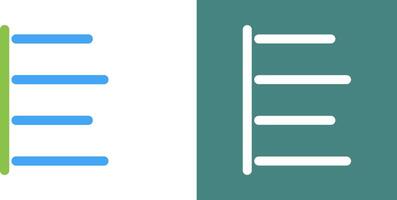 Unique Left Align Icon Design vector