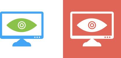 Unique Web Visibility Icon Design vector