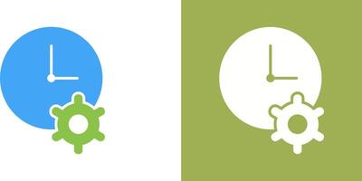 Unique Time Optimization Icon Design vector