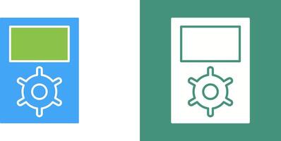 Unique Portfolio Management Icon Design vector