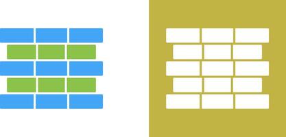Unique Bricks Icon Design vector