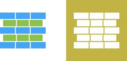 Unique Bricks Icon Design vector